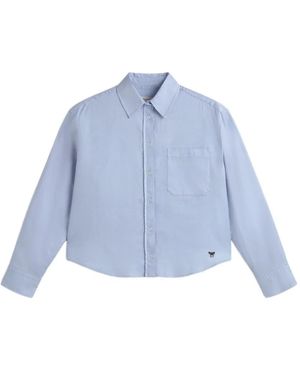 Weekend by Maxmara Katoenen Blouse Met Lange Mouwen - Blauw