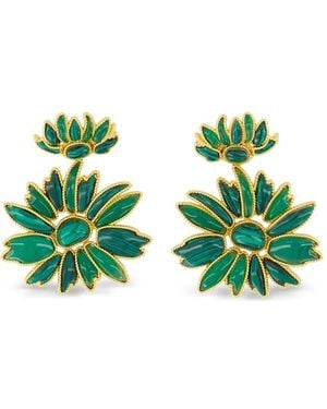 Zimmermann Botanica Dangle Earrings - Green