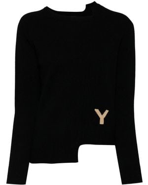 Y's Yohji Yamamoto Asymmetric Sweater - Black