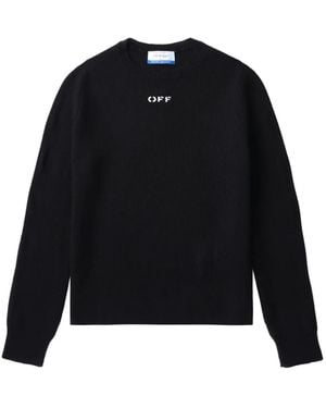 Off-White c/o Virgil Abloh Klassischer Pullover - Schwarz