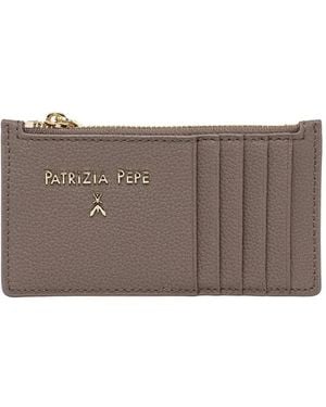 Patrizia Pepe Fly-Plaque Cardholder - Grey