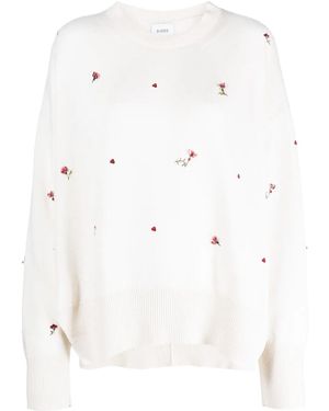 Barrie Maglione A Fiori - Bianco