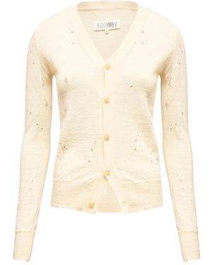 MM6 by Maison Martin Margiela ボタン カーディガン - ナチュラル