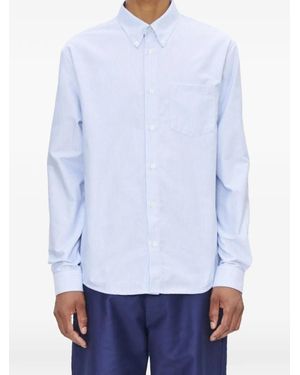 A.P.C. Striped Pocket Shirt - White