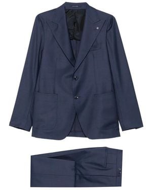 Tagliatore Anzug Mit Steigendem Revers - Blau