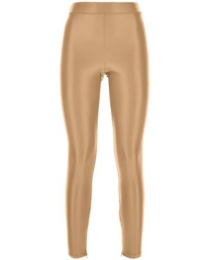 Michael Kors Faux-Leather Leggings - Natural