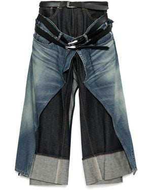 Junya Watanabe X Levi'S Multi-Belt Paneled Jeans - Gray
