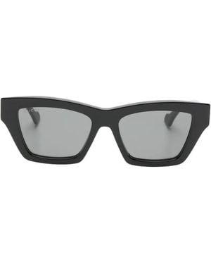Gucci Double-G Square-Frame Sunglasses - Grey