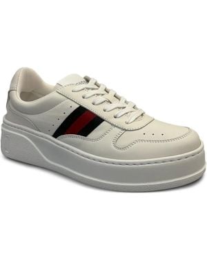 Gucci Zapatillas Con Suela Gruesa - Gris