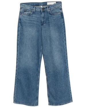Rag & Bone Vaqueros Anchos Con Efecto Degradado - Azul
