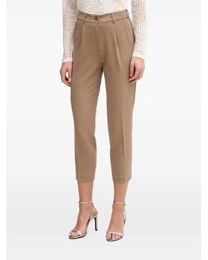 Sisley Pantalon Ajusté À Bouton - Natural