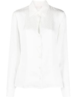 Liu Jo Weave Monogram Shirt - White
