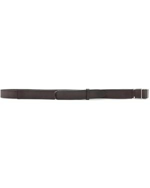 Orciani Leather Belt - White