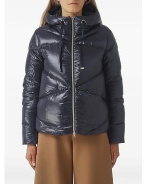 Herno Hooded Quilted Jacket - Blue