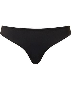 Twinset Brazilian Bikini Briefs With Logo - Black