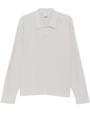 Won Hundred Long-Sleeve Polo Shirt - White
