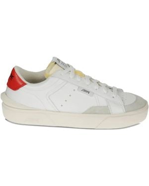 Strype Lace-Up Trainers - White