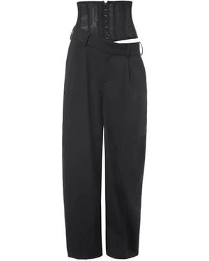 Monse Deconstructed Corset Pants - Blue