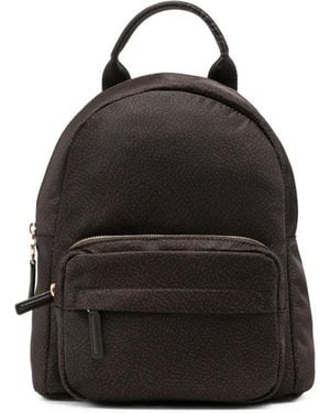 Borbonese Sac À Dos À Imprimé Graphique - Noir