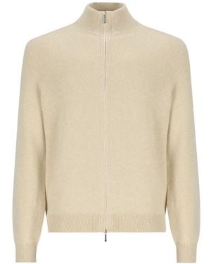Loro Piana Parksville Cashmere Cardigan - Natural