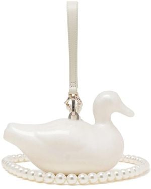 Simone Rocha Duck クラッチバッグ - ホワイト