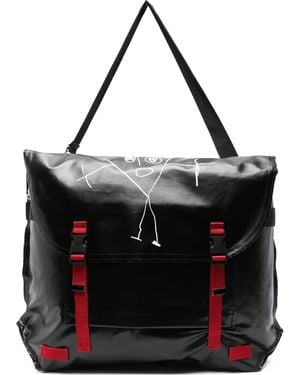 Plan C Borsa A Spalla Con Stampa Grafica - Nero