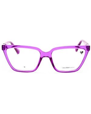Calvin Klein Cat-Eye-Frame Glasses - Pink