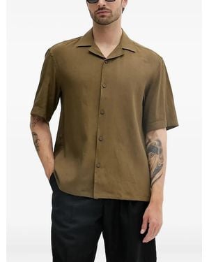 BOSS Revere-Collar Short-Sleeve Shirt - Green