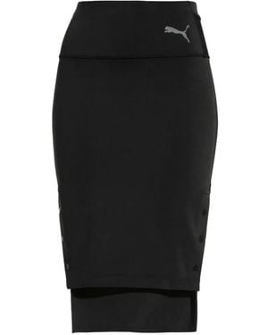 PUMA Elastic-Waist Straight Skirt - Black
