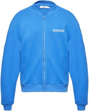 PANGAIA Zip-Front Bomber Jacket - Blue