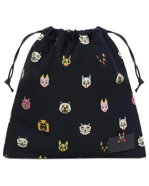 Loewe Pouch Con Coulisse Piccola - Nero