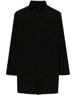 Yohji Yamamoto Cotton Poplin Shirt - Black