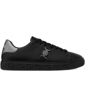 Versace Greca La Medusa-Embellished Trainers - Black