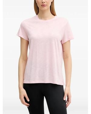 Casall Slub-Texture T-Shirt - Pink