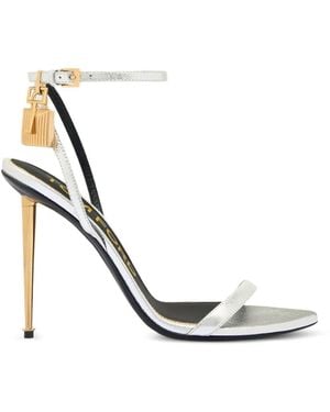 Tom Ford Padlock-Detail Sandals - White