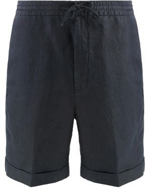 Canali Shorts Con Coulisse - Blu