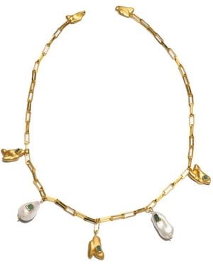 FENOMENA Delta Drops Necklace - Metallic
