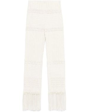 Nanushka Textured Pants - White