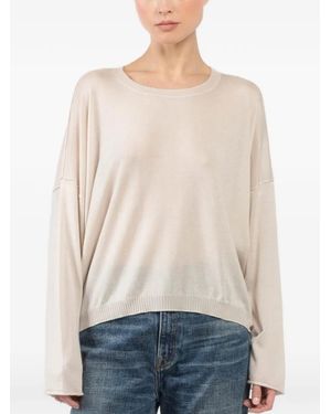 Isabel Benenato Long-Sleeves Jumper - Natural