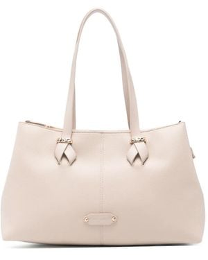 CafeNoir Logo-Plaque Tote Bag - Natural