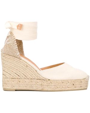 Castañer 'Carina' Wedge-Espadrilles - Natur