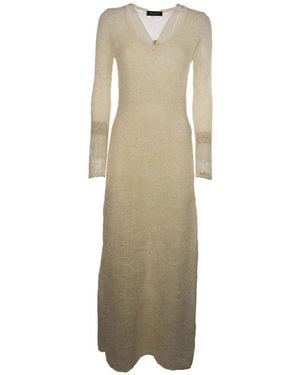Fabiana Filippi Sequin Dress in Natural | Lyst UK