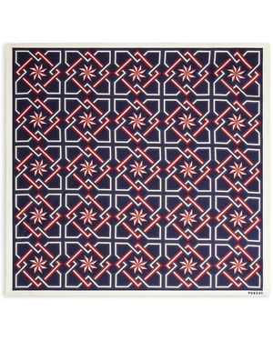 Fursac Einstecktuch aus Seide - Lila