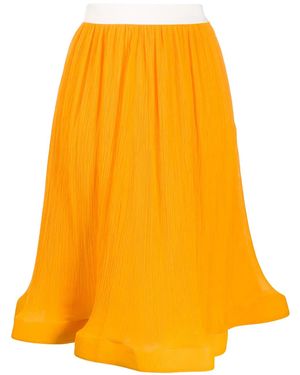 JW Anderson High-Waist Flared Skirt - Orange