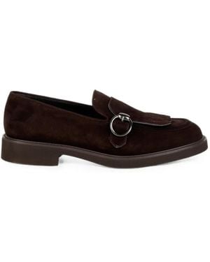 Luca Grossi Mocasines Con Cierre De Hebilla Y Flecos - Blanco