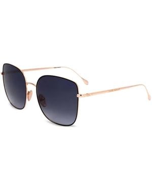Isabel Marant Geometric-Frame Sunglasses - Blue
