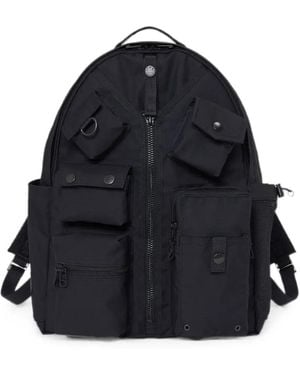 Porter-Yoshida and Co Potr Dissection Multiple-Pocket Backpack - Blue