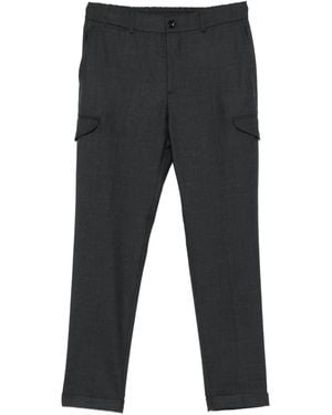 Berwich Elasticated-Waistband Pants - Gray