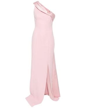 Jean Louis Sabaji Bow-Detail Crepe Gown - Pink