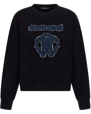 Roberto Cavalli ロゴ スウェットシャツ - ブルー